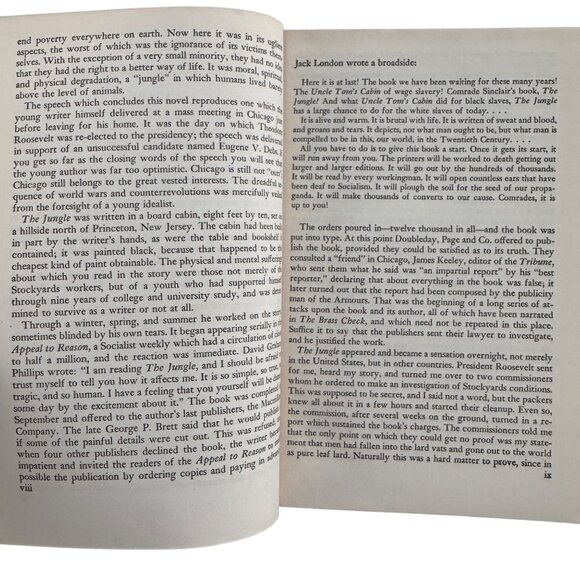 Vintage 1951 The Jungle By Upton Sinclair Hardcover Book Harpers Modern Classics - Picture 12 of 16